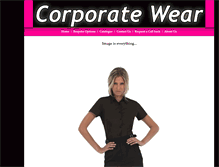 Tablet Screenshot of corporatewear.ie